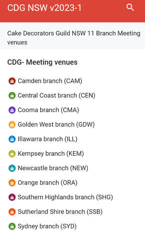 CDG Branch locations map